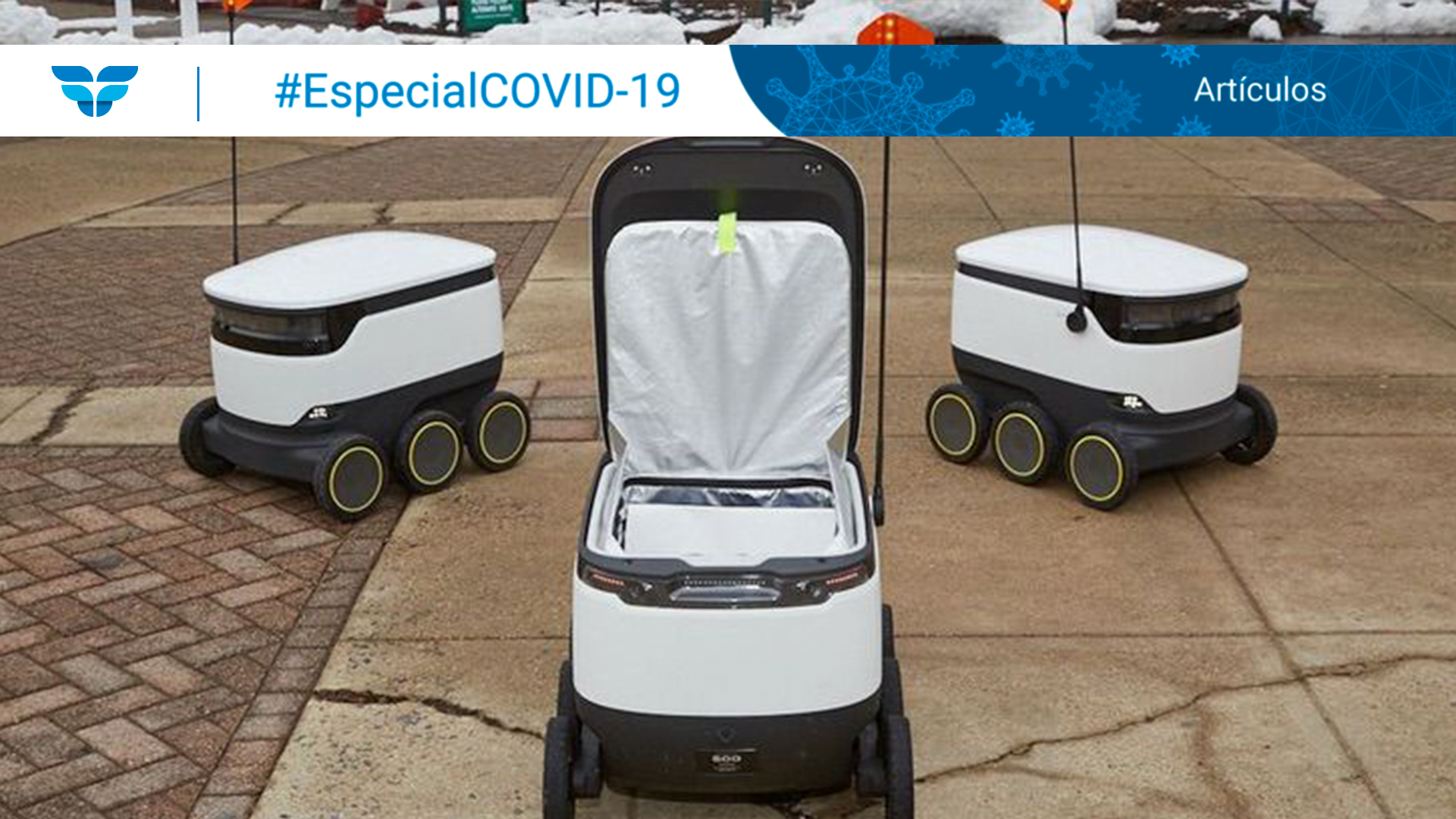 Robots ayudan en las entregas para el mercado del Delivery
