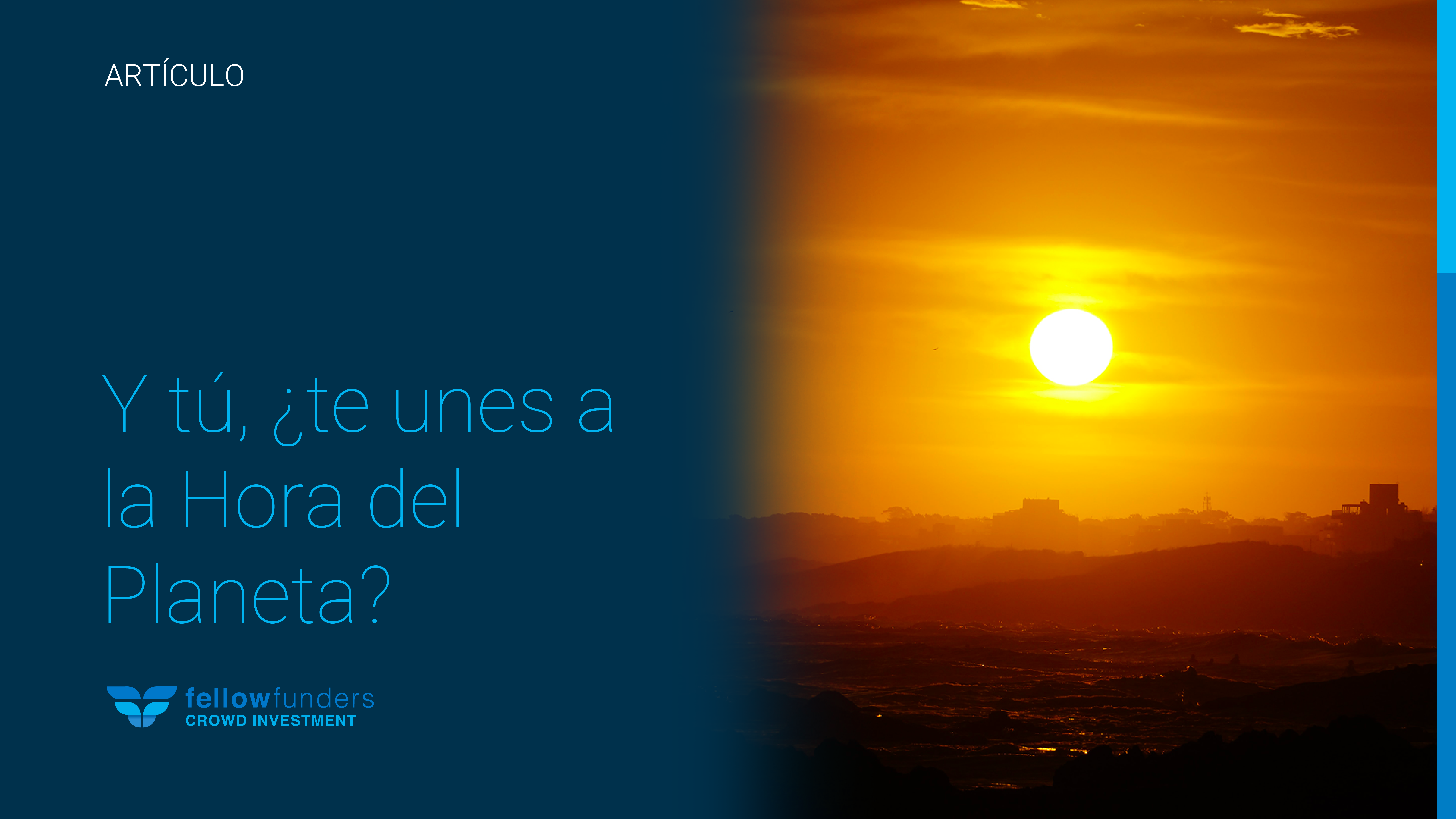 Y tú, ¿te unes a la Hora del Planeta?